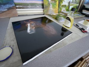 lightly varnished my latest painting